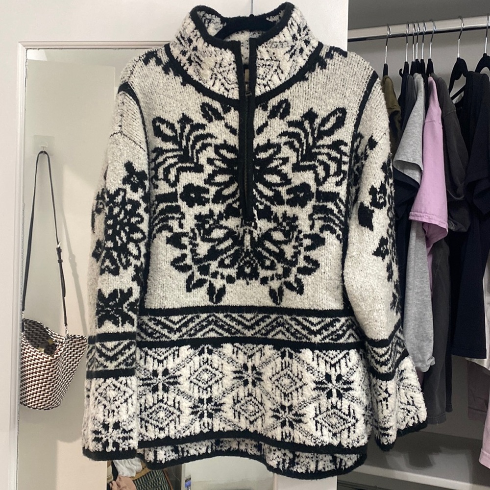 Moth by Anthropologie half zip sweater. Size M, super soft and warm.